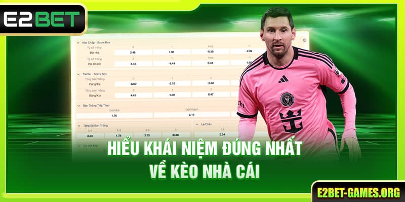 Các Kèo Bóng Đá Phổ Biến Và Cách Cược Chuẩn Tại E2BET 2 Hiểu khái niệm đúng nhất về kèo nhà cái